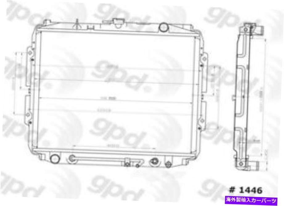 Radiator ラジエーターグローバルパーツディストリビューター1446c Radiator Global Parts Distributors 1446C【並行輸入品】
