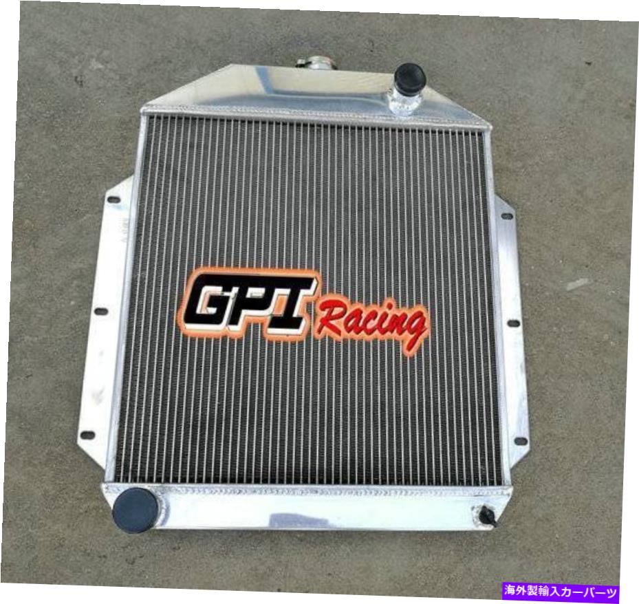 Radiator フォードカー用の3コアアルミニウムラジエーターW/302 5L V8 1949 1950 1951 1952 1953 MT 3 core aluminum radiator for FORD CAR w/302 5L V8 1949 1950 1951 1952 1953 MT【並行輸入品】