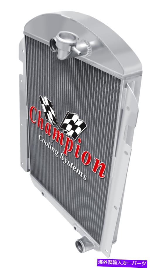 Radiator 3列のサブゼロチャンピオンラジエーター1940シボレーWA V8変換＃CC3940CH 3 Row SubZero Champion Radiator for 1940 Chevrolet WA V8 Conversion #CC3940CH【並行輸入品】