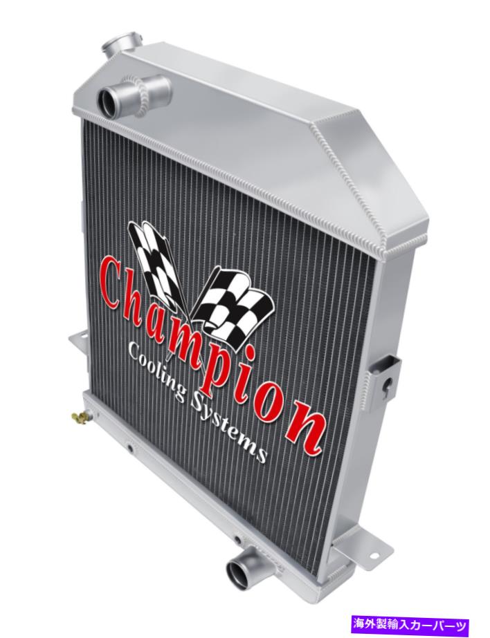 Radiator 1939 1940 1941 Ford Deluxe Chevy Configurationの3列のスーパーチャンピオンラジエーター 3 Row Super Champion Radiator for 1939 1940 1941 Ford Deluxe Chevy Configuration【並行輸入品】