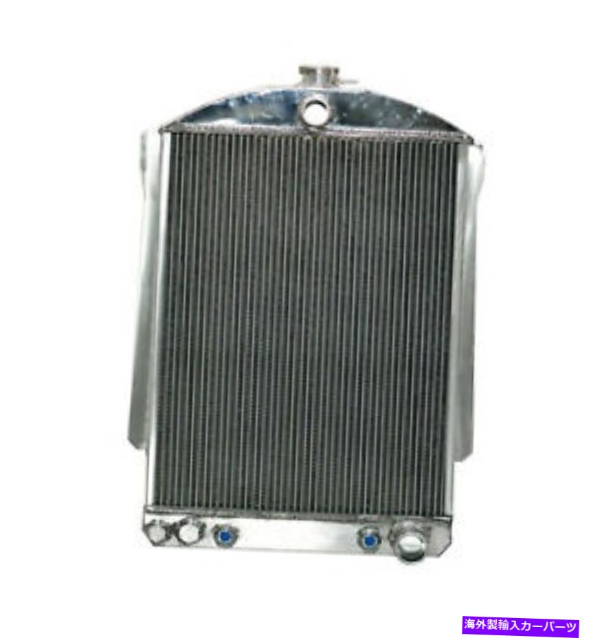 Radiator 1940年の2列アルミニウムラジエーター1941シボレーストリートロッド3.5L L6ポリッシュアット / MT 2 Row Aluminum Radiator For 1940 1941 Chevy STREET ROD 3.5L L6 Polished AT / MT【並行輸入品】