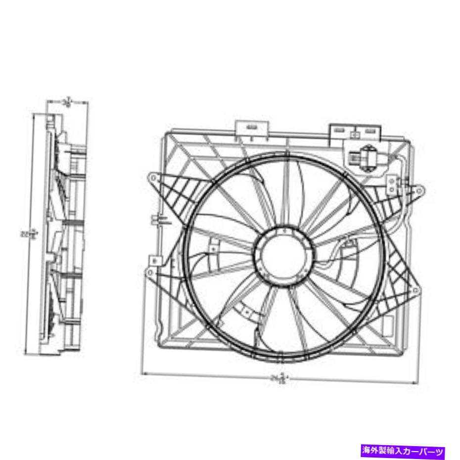 Radiator GM3115253新しい交換用ラジエーター/コンデンサーファンアセンブリは2010-2013 CTSに適合します GM3115253 New Replacement Radiator/Condenser Fan Assembly Fits 2010-2013 CTS【並行輸入品】