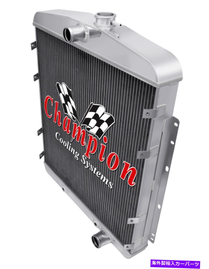 Radiator 3列のクイーンチャンピオンラジエーター1949年オールドモービルシリーズ98シボレーコンバージョン 3 Row Queen Champion Radiator for 1949 Oldsmobile Series 98 Chevy Conversion【並行輸入品】