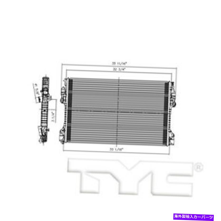 Radiator 11-16ポルシェパナメーラ3.6L V6アマニュアルシングルローのラジエーター Radiator for 11-16 Porsche Panamera 3.6L V6 AManual Single Row【並行輸入品】