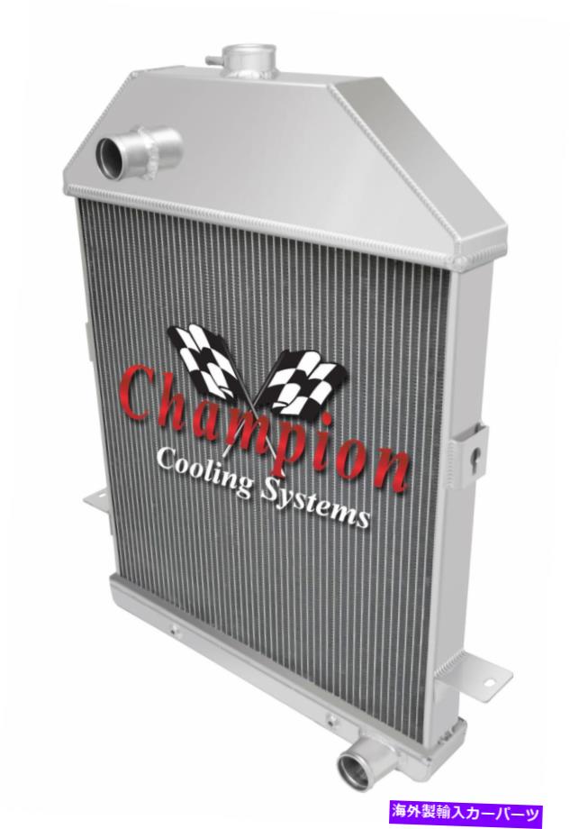 Radiator 1941年のフォードトラックシボレー構成＃MC41CHの4列のウエスタンチャンピオンラジエーター 4 Row Western Champion Radiator for 1941 Ford Truck Chevy Configuration #MC41CH【並行輸入品】