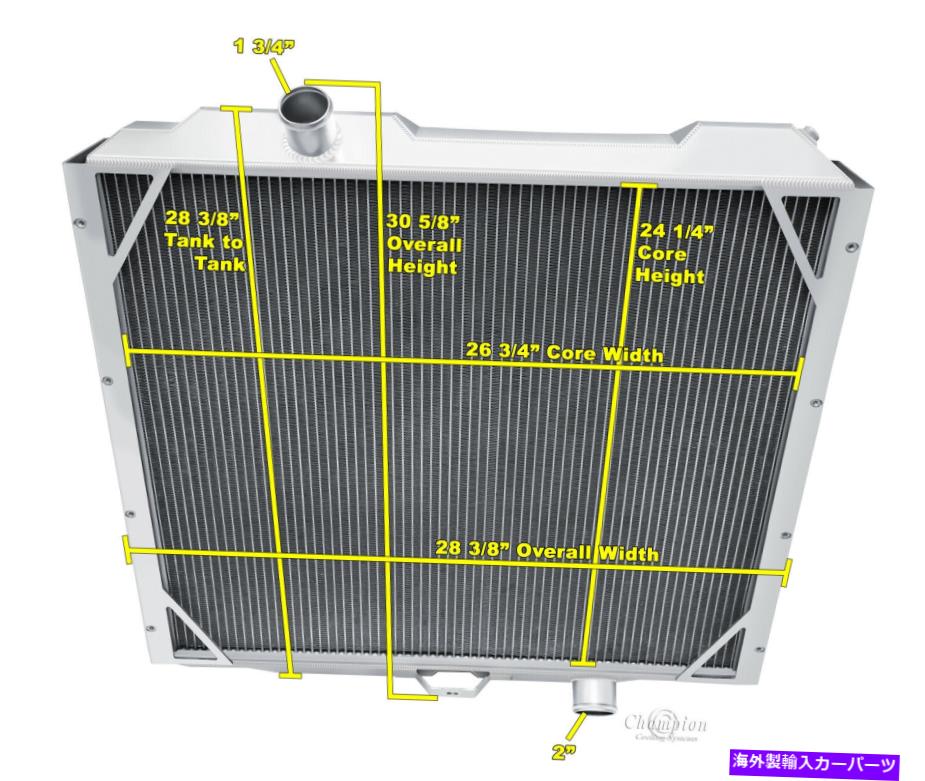 Radiator 2002 2003 2004 Hummer H1 V8 Engine #CCHVBの3列のクイーンチャンピオンラジエーター 3 Row Queen Champion Radiator for 2002 2003 2004 Hummer H1 V8 Engine #CCHVB【並行輸入品】