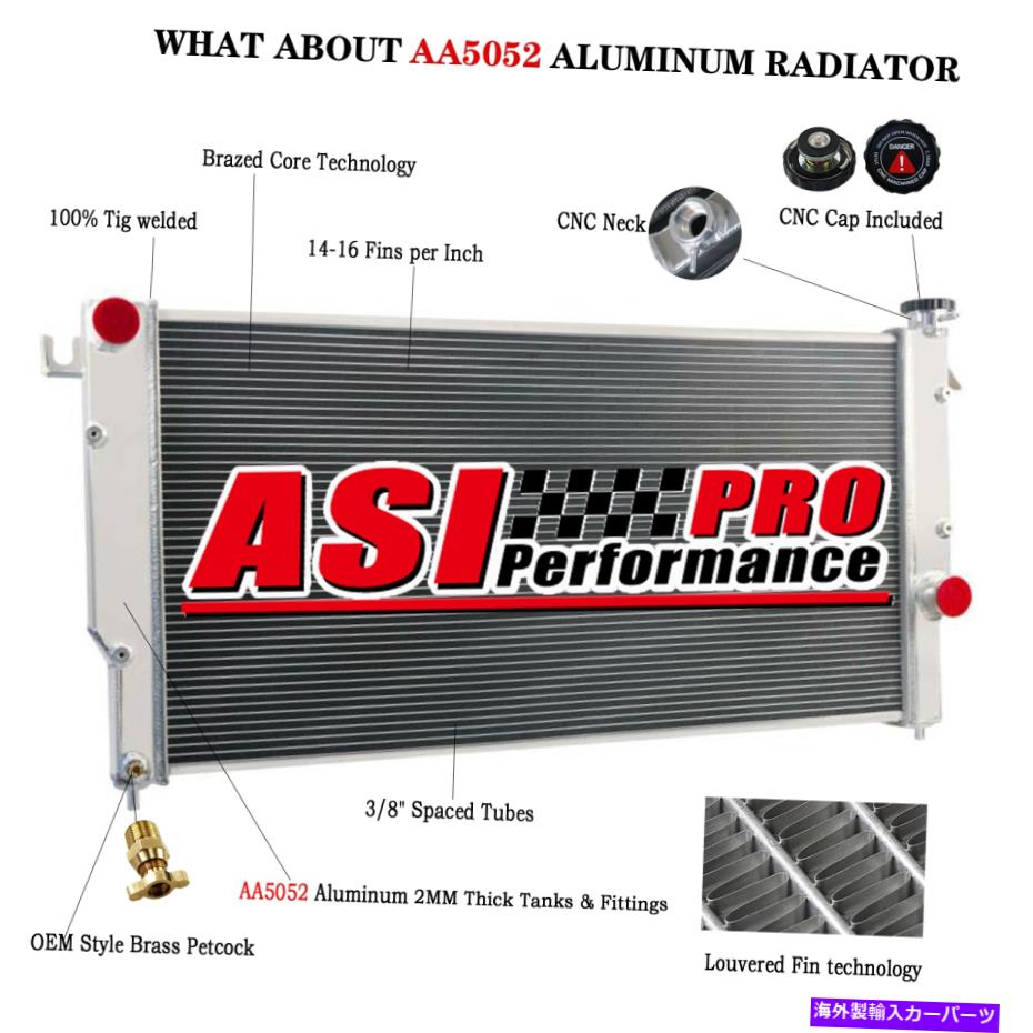 Radiator 4列アルミニウムラジエーターフィット1994-2002ダッジRAM 2500 3500 5.9Lカミンズディーゼル 4 Rows Aluminum Radiator fit 1994-2002 Dodge Ram 2500 3500 5.9L Cummins Diesel【並行輸入品】