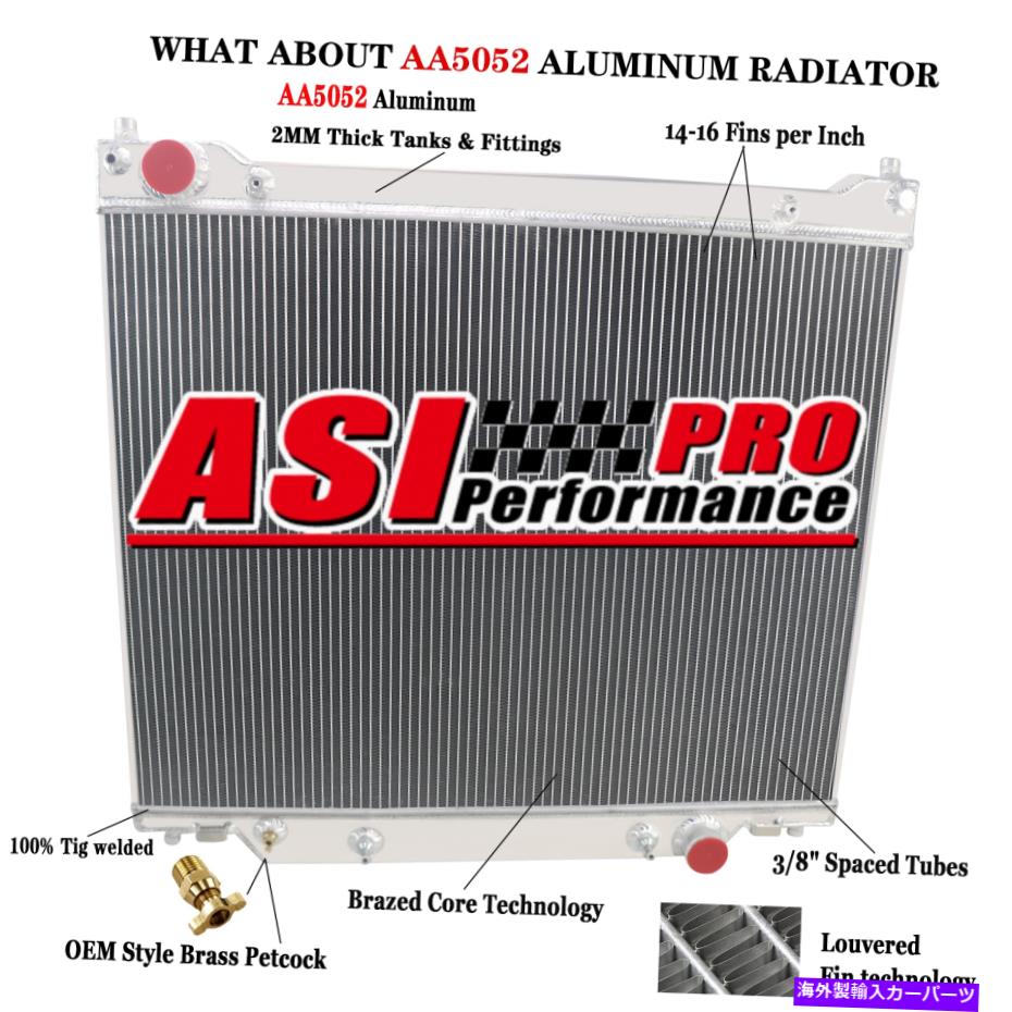 Radiator 1997-2014 Ford E-150 E250 E-350 E-450 5.4L 6.8L 7.3Lの3列アルミニウムラジエーター 3 Row Aluminum Radiator For 1997-2014 Ford E-150 E250 E-350 E-450 5.4L 6.8L 7.3L【並行輸入品】