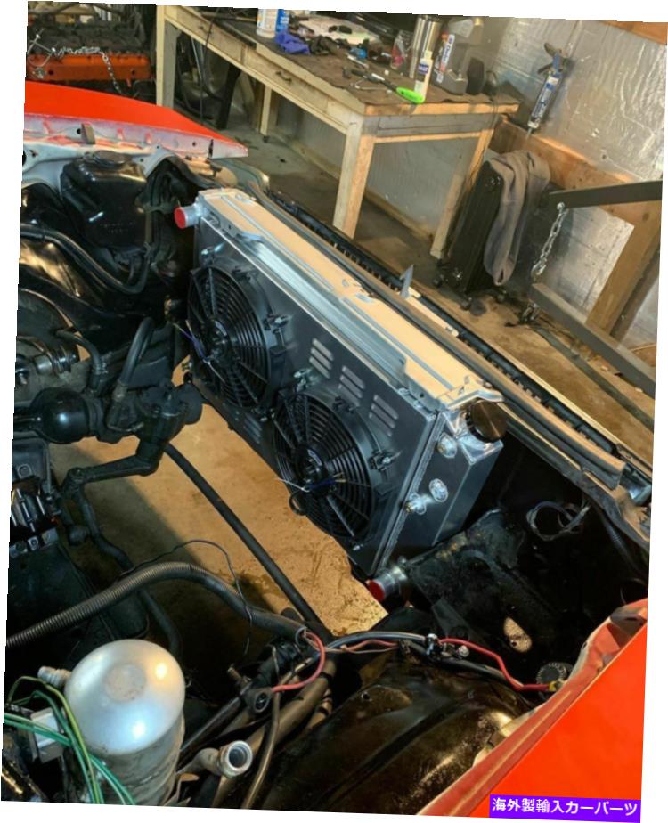 Radiator 68-87シボレーC10 C20 EL CAMINO MONTE CARLO 4列ラジエーター+シュラウドファン+リレー for 68-87 Chevy C10 C20 El Camino Monte Carlo 4 Row Radiator+Shroud Fan+Relay【並行輸入品】|Us Custom Parts Shop USDM