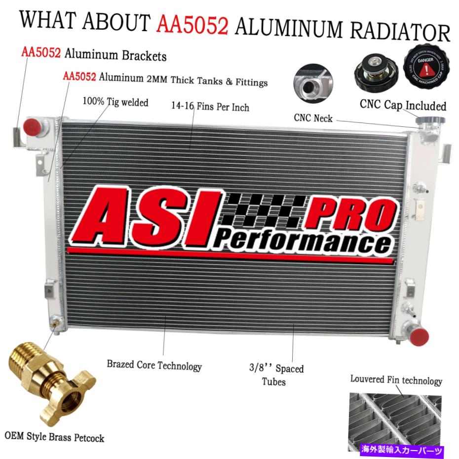 Radiator 1994年から2002年の4列のラジエーターDodge Ram 1500、3.9、V6 5.2 5.9L、V8ガス 4 Row Radiator For 1994-2002 Dodge Ram 1500,3.9,V6 5.2 5.9L,V8 GAS【並行輸入品】