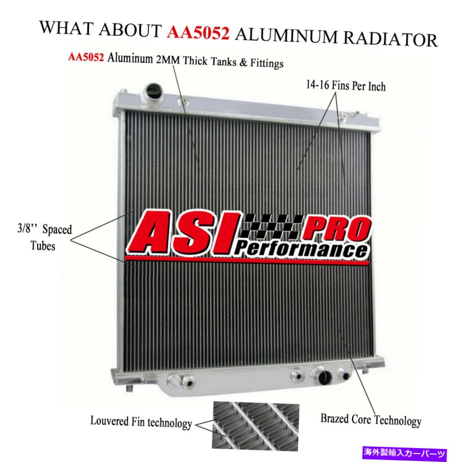Radiator アルミニウムラジエーター3列フィットFord F250 F350 F450 6.8L 7.3L Powerstrke 1999-2005 Aluminum Radiator 3-Row Fit Ford F250 F350 F450 6.8L 7.3L Powerstrke 1999-2005【並行輸入品】