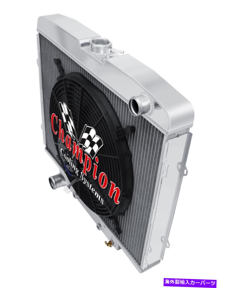 Radiator 3 row drチャンピオンラジエーター、16インチファン1968 1969 Ford Torino Big Block V8 Eng 3 Row DR Champion Radiator, 16\