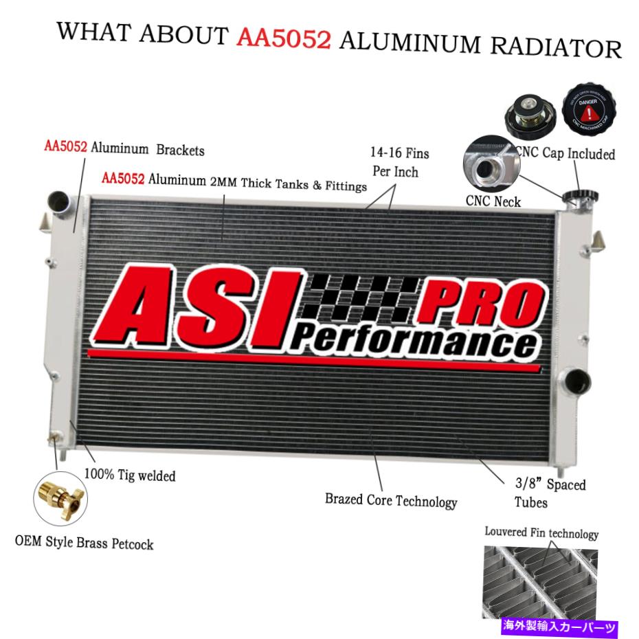 Radiator 4列のラジエーターフィットダッジRAM 2500 RAM 3500 5.9L V8ターボ6cylディーゼル1994-2002 4 Row Radiator Fits Dodge Ram 2500 Ram 3500 5.9L V8 Turbo 6Cyl Diesel 1994-2002【並行輸入品】