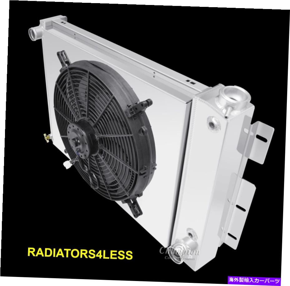 Radiator チャンピオン4列アルミニウムラジエーターシュラウド16 "ファン67 68 69シボレーカマロ23"コア CHAMPION 4 ROW ALUMINUM RADIATOR SHROUD 16" FAN 67 68 69 CHEVY CAMARO 23" CORE【並行輸入品】｜Us Custom Parts Shop USDM