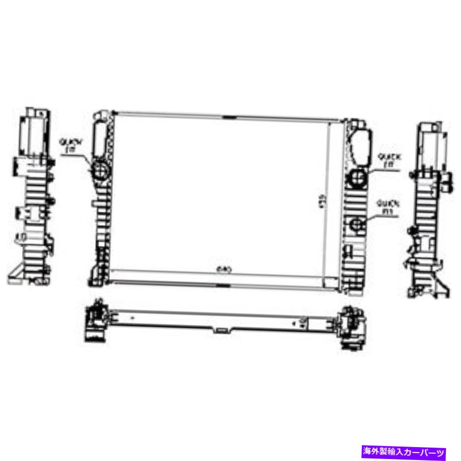 Radiator 新しいラジエーター1-ROW 2115003202; 215000802 New Radiator 1-Row 2115003202; 2115000802【並行輸入品】