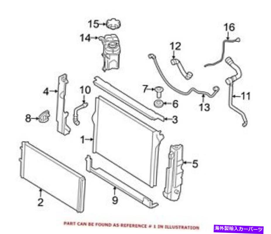 Radiator BMWのための本物のラジエーター17112284607 For BMW Genuine Radiator 17112284607【並行輸入品】