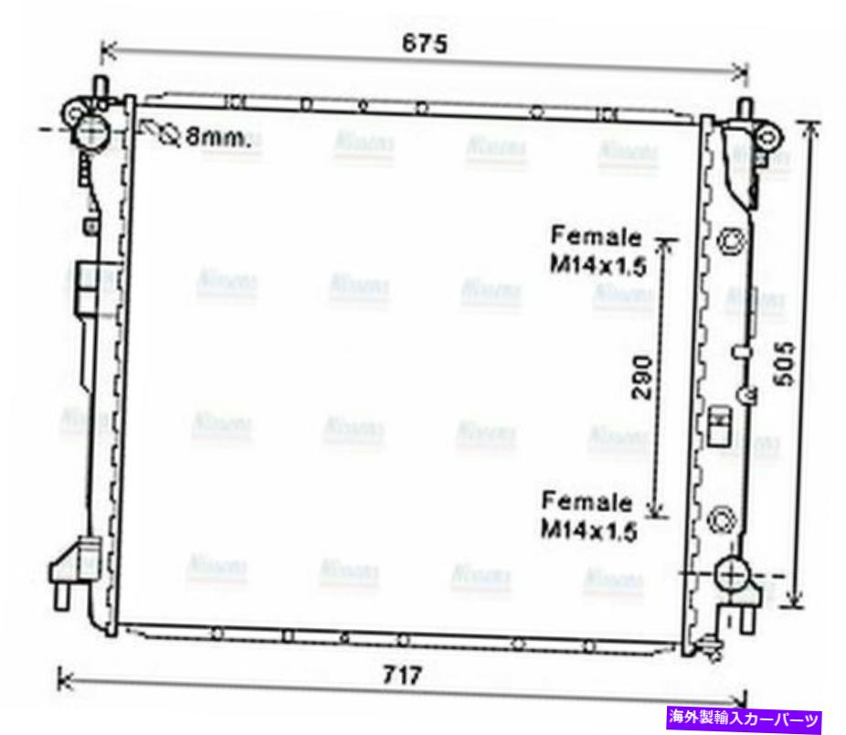 Radiator AVAクーラントラジエーターDW2124 2131021250 2131021251 AVA Coolant Radiator DW2124 2131021250 2131021251【並行輸入品】