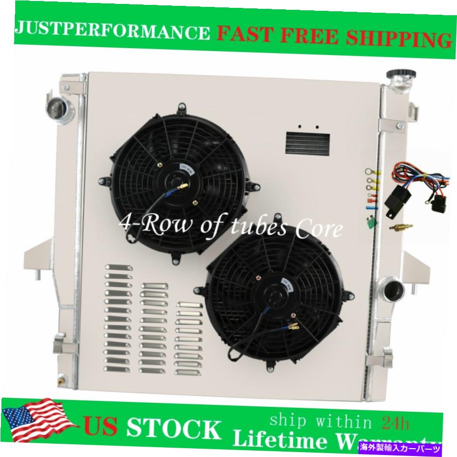Radiator 4列ラジエーターシュラウドファンサーモスタット2003-2009 Dodge RAM 2500 3500 5.9L 6.7L 4 Row Radiator Shroud Fan Thermostat For 2003-2009 Dodge Ram 2500 3500 5.9L 6.7L【並行輸入品】