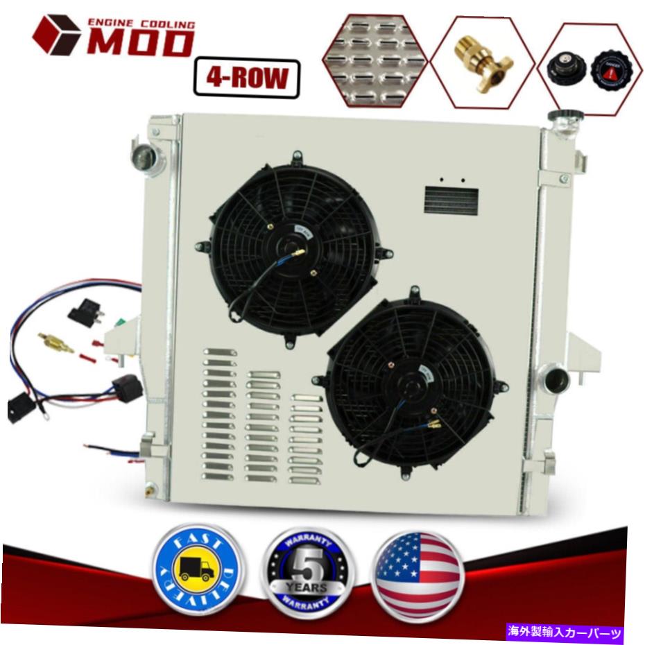 Radiator 4列62mmコアラジエーター+2003年から2009年のダッジRAM 2500 3500 5.9/6.7Lのシュラウドファン 4-ROW 62MM CORE RADIATOR+SHROUD FAN FOR 2003-2009 DODGE RAM 2500 3500 5.9/6.7L【並行輸入品】