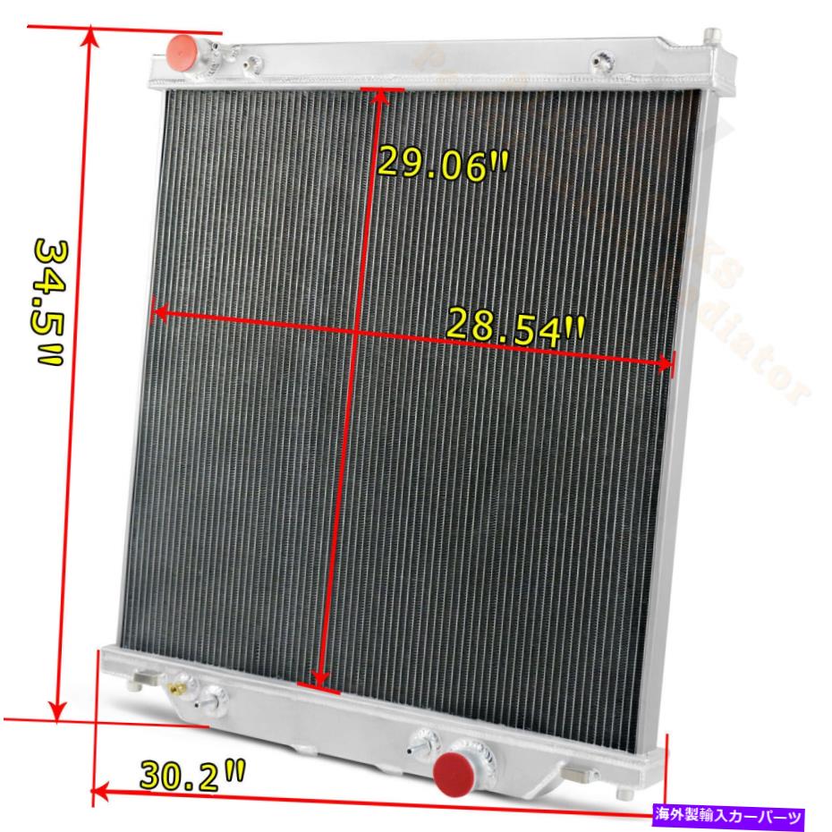 Radiator 2003年から2007年の4列のラジエーターフォードF250 F350 F450スーパーデューティ6.0Lパワーストローク 4 Row Radiator For 2003-2007 Ford F250 F350 F450 Super Duty 6.0L Powerstroke AT【並行輸入品】