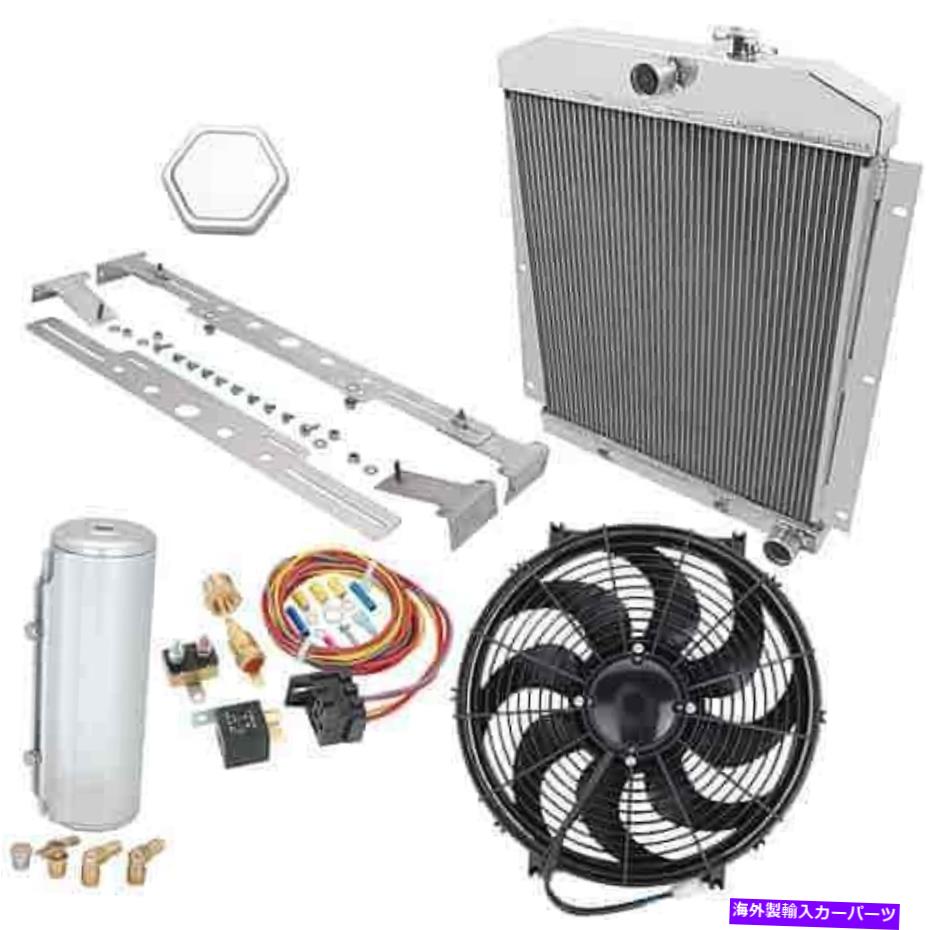Radiator チャンピオン冷却システムCC5100K2アルミニウムラジエーターシステム1947-1954シボレートラック Champion Cooling Systems CC5100K2 Aluminum Radiator System 1947-1954 Chevy Truck【並行輸入品】