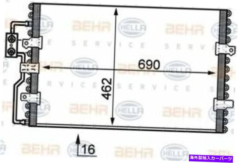 コンデンサー Mahle Behr A/Cコンデンサー[AC152000S]米国 MAHLE BEHR A/C condenser [AC152000S] US【並行輸入品】