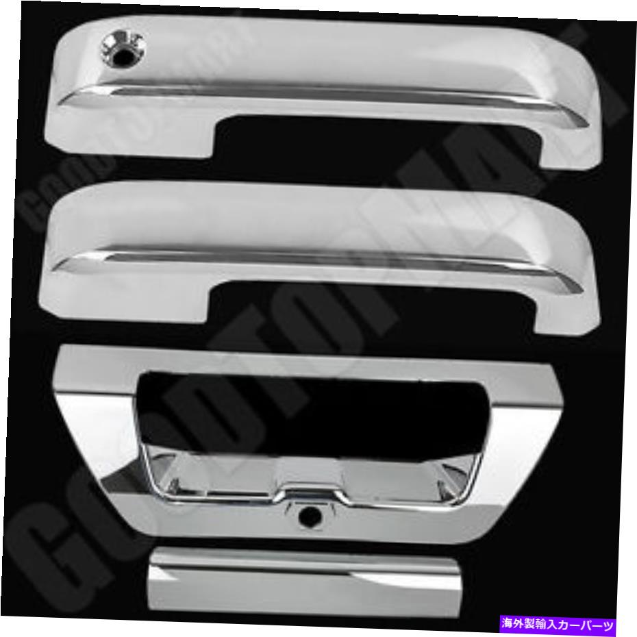 クロームカバー Ford 2015 F-150 F150 Chromeカバー2ドアハンドル付きSmartk＆Tailgate w/okh For FORD 2015 F-150 F150 Chrome Covers 2 Door Handle w/o SmartK & Tailgate w/oKH【並行輸入品】