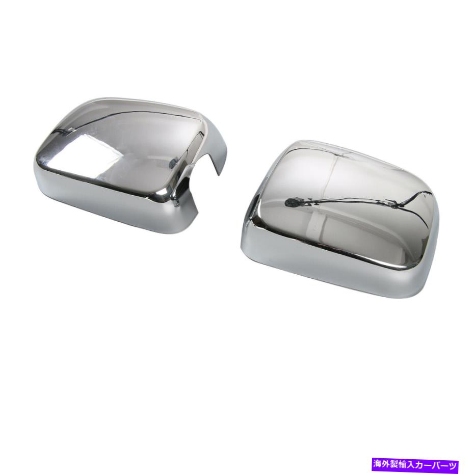 クロームカバー ジープラングラーTJ 1997-2006外装リアミラーハウジングカバートリムクロム For Jeep Wrangler TJ 1997-2006 Exterior Rear Mirror Housing Cover Trim Chrome【並行輸入品】