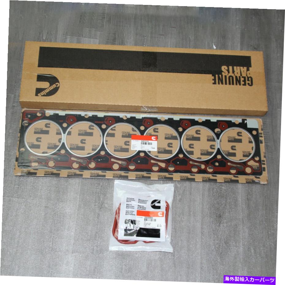 エンジンカバー 1989-98カミンズ12V 5.9 6B 6Bのバルブカバーガスケット付き標準ヘッドガスケット Standard Head Gasket With Valve Cover Gaskets For 1989-98 Cummins 12V 5.9 6B 6BT【並行輸入品】