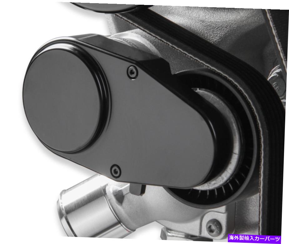 エンジンカバー Holley 97-158テンショナーカバーブラック Holley 97-158 Tensioner Cover Black【並行輸入品】