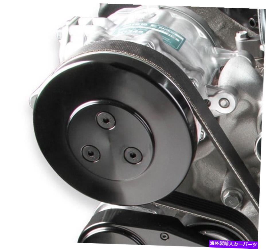 エンジンカバー Holley Performance 97-185 A/Cコンプレッサープーリーカバー Holley Performance 97-185 A/C Compressor Pulley Cover【並行輸入品】