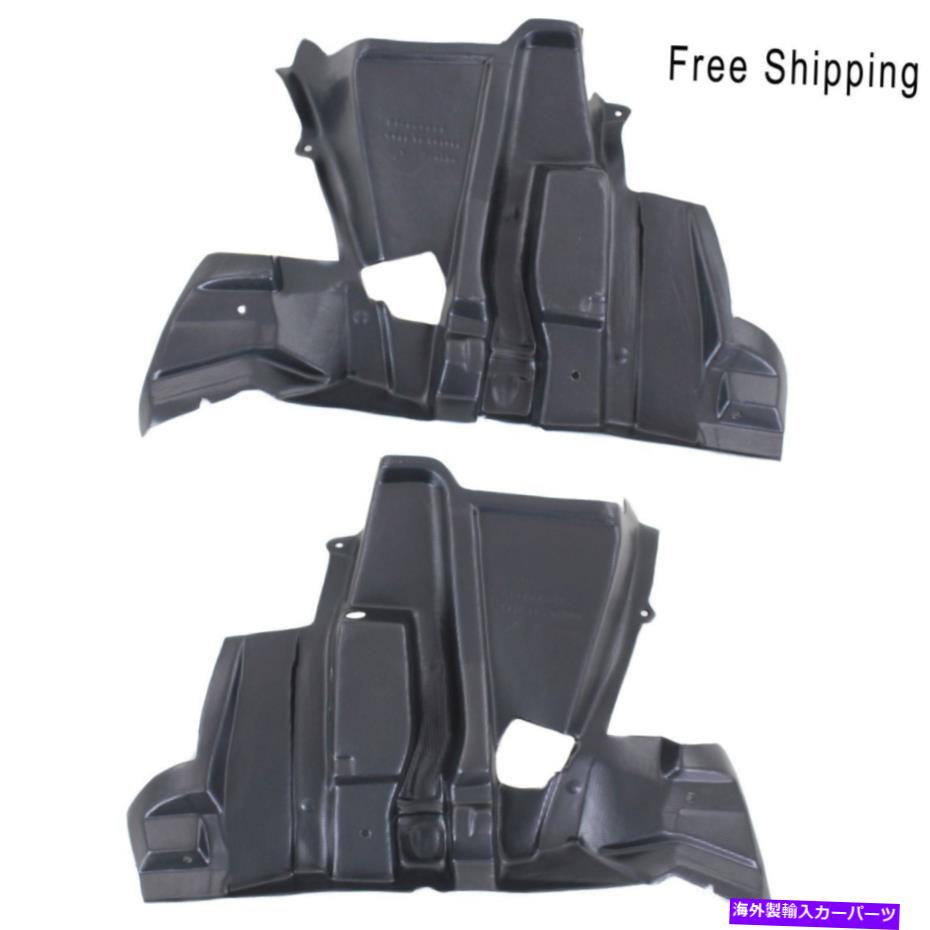 エンジンカバー 2 LH＆RHサイドのカバーセットの下のエンジンスプラッシュシールドBMW X5に適合する Engine Splash Shield Under Cover Set Of 2 LH & RH Side Fits BMW X5【並行輸入品】