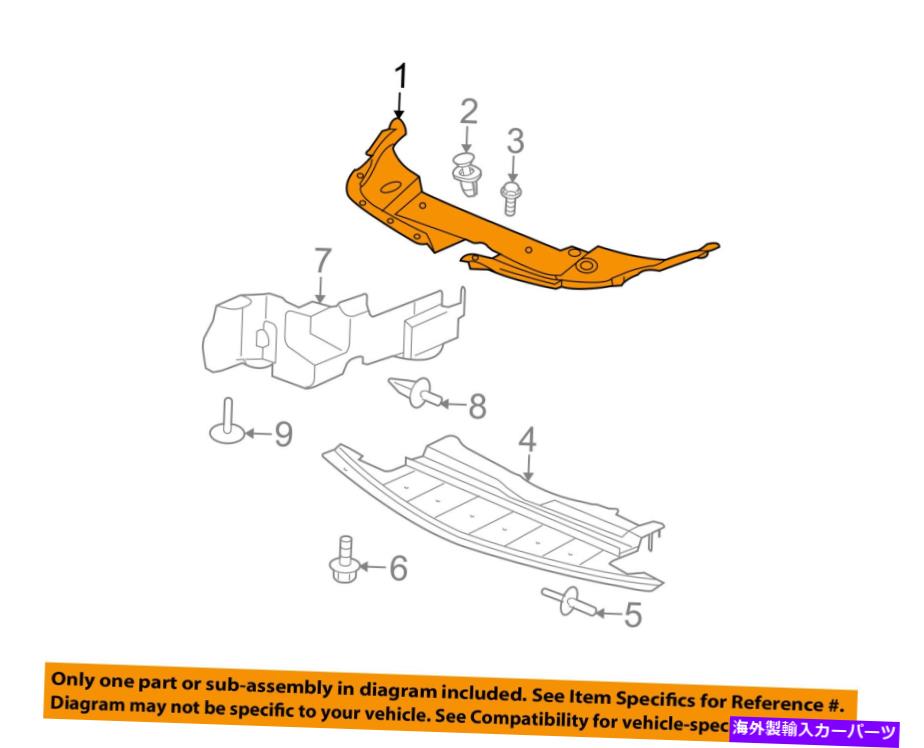 エンジンカバー シボレーGM OEMラジエーターコアサポートシールドシールドスプラッシュカバーパネル15899027 Chevrolet GM OEM Radiator Core Support-Sight Shield Splash Cover Panel 15899027【並行輸入品】