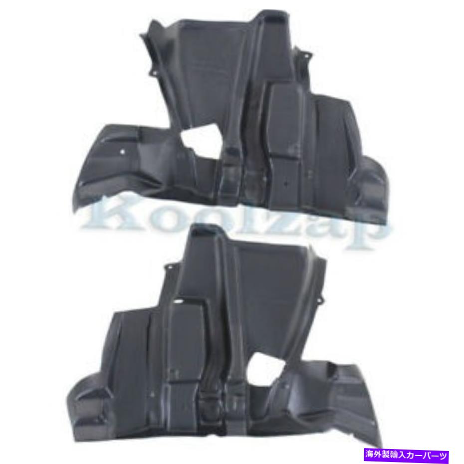 エンジンカバー 00-06 x5 x5エンジンスプラッシュシールドアンダーカーホイールハウスカバー左右ペアセット For 00-06 X5 Engine Splash Shield Undercar Wheelhouse Cover Left Right PAIR SET【並行輸入品】