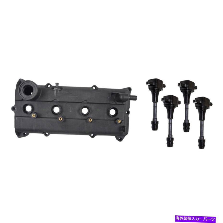エンジンカバー エンジンバルブカバーキット＆4 PCセットイグニッションコイル02-06日産セントラアルティマ Engine Valve Cover Kit & 4 Pc Set Ignition Coils for 02-06 Nissan Sentra Altima【並行輸入品】 54,648円