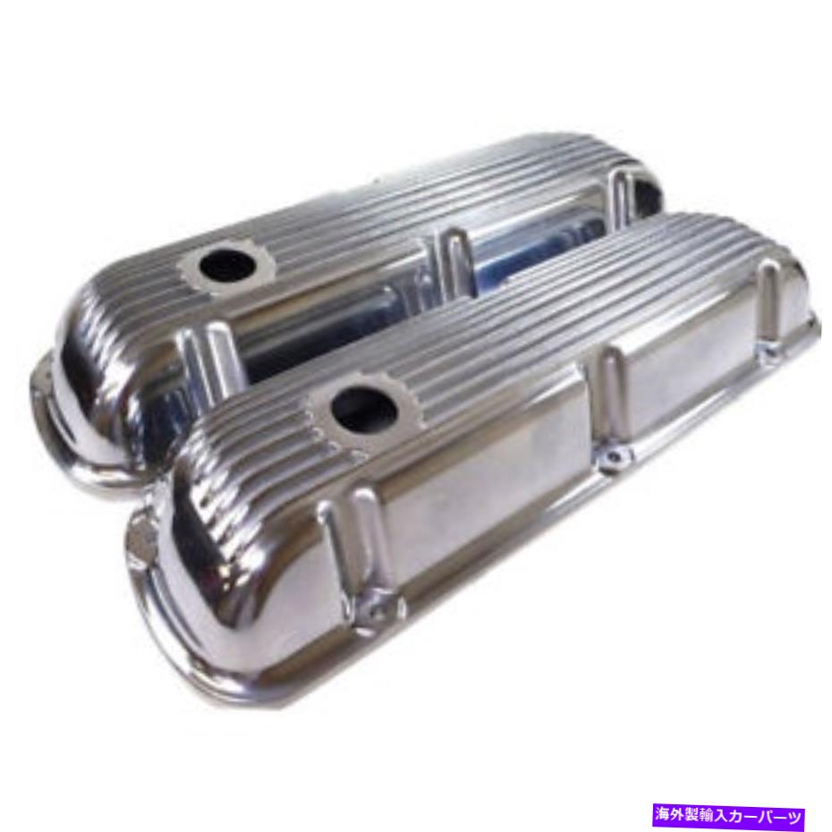 エンジンカバー RPCエンジンバルブカバーセットR6291; SBF用のノスタルジックフィンの磨かれたアルミニウム RPC Engine Valve Cover Set R6291; Nostalgic Finned Polished Aluminum for SBF【並行輸入品】