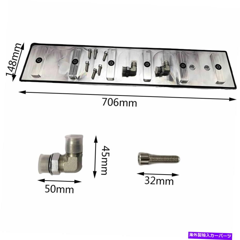 エンジンカバー 89-02カミンズ5.9Lエンジン用のVE VP P-Pump用ビレットアルミニウムタペットカバーキット Billet Aluminum Tappet Cover Kit For VE VP P-Pump For 89-02 Cummins 5.9L Engines【並行輸入品】