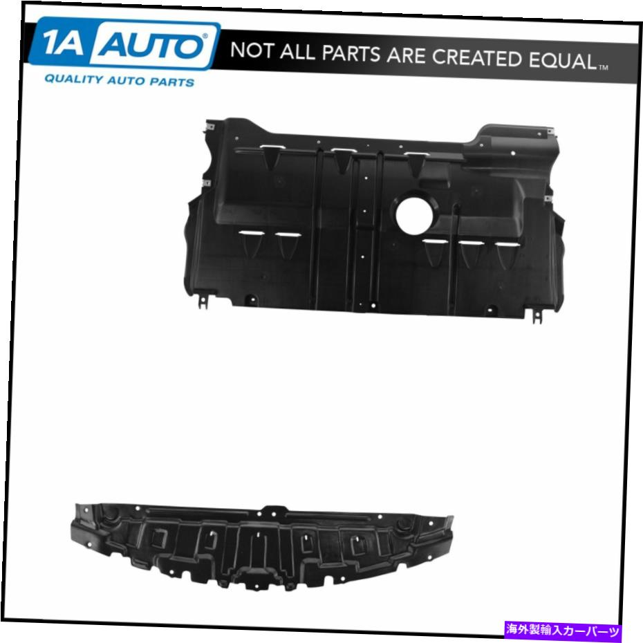 エンジンカバー マツダ3のカバーフロント＆リアロウアップペアの下のエンジンスプラッシュガードシールド Engine Splash Guard Shield Under Cover Front & Rear Lower Pair for Mazda 3【並行輸入品】