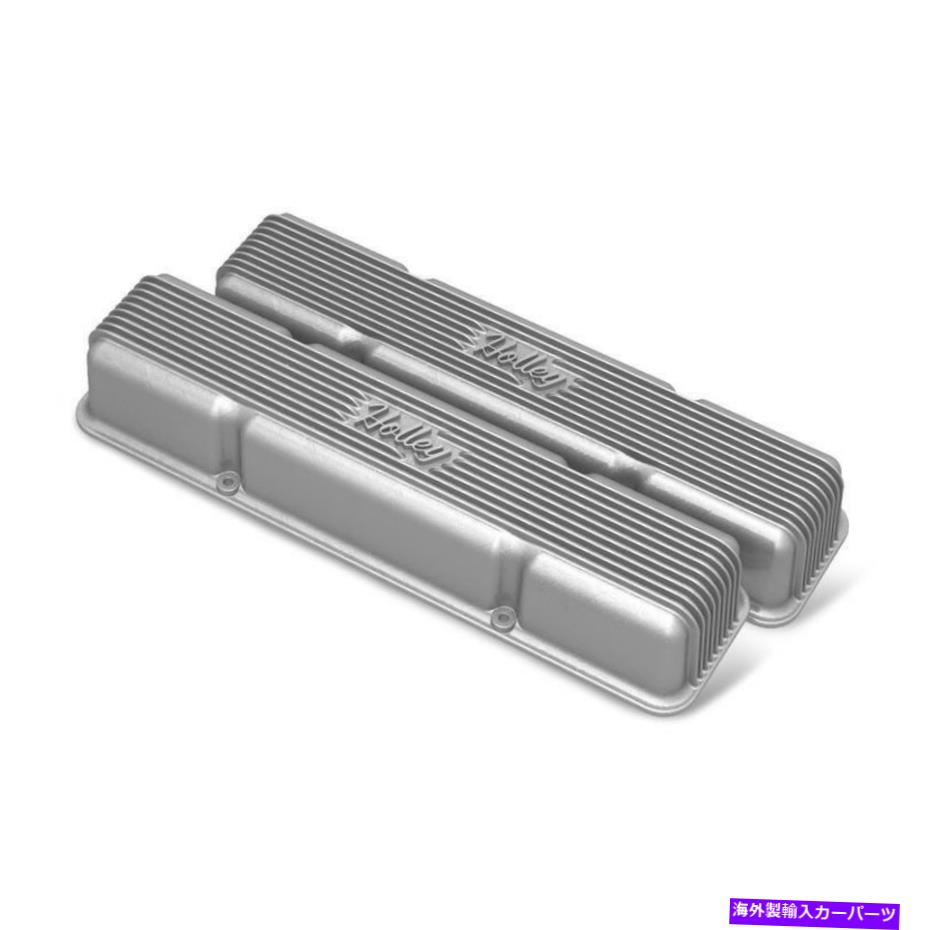 エンジンカバー ホリーエンジンバルブカバーセット241-243; Chevy 262-400 SBCの自然 Holley Engine Valve Cover Set 241-243; Natural for Chevy 262-400 SBC【並行輸入品】