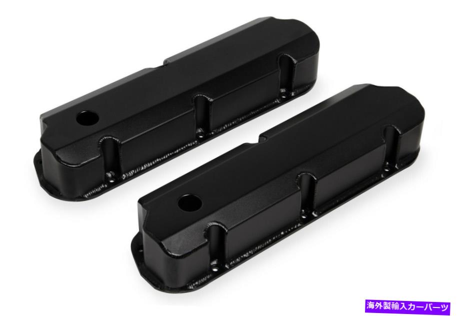 エンジンカバー Holley Performance 890011Bアルミニウムバルブカバーセット Holley Performance 890011B Aluminum Valve Cover Set【並行輸入品】