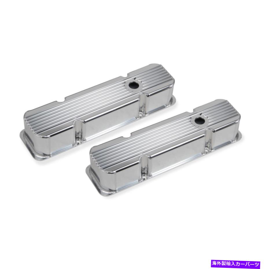 エンジンカバー MRガスケット6814Gフィン付き製造されたアルミバルブカバー、283-350 SBC Mr Gasket 6814G Finned Fabricated Aluminum Valve Covers, 283-350 SBC【並行輸入品】|Us Custom Parts Shop USDM
