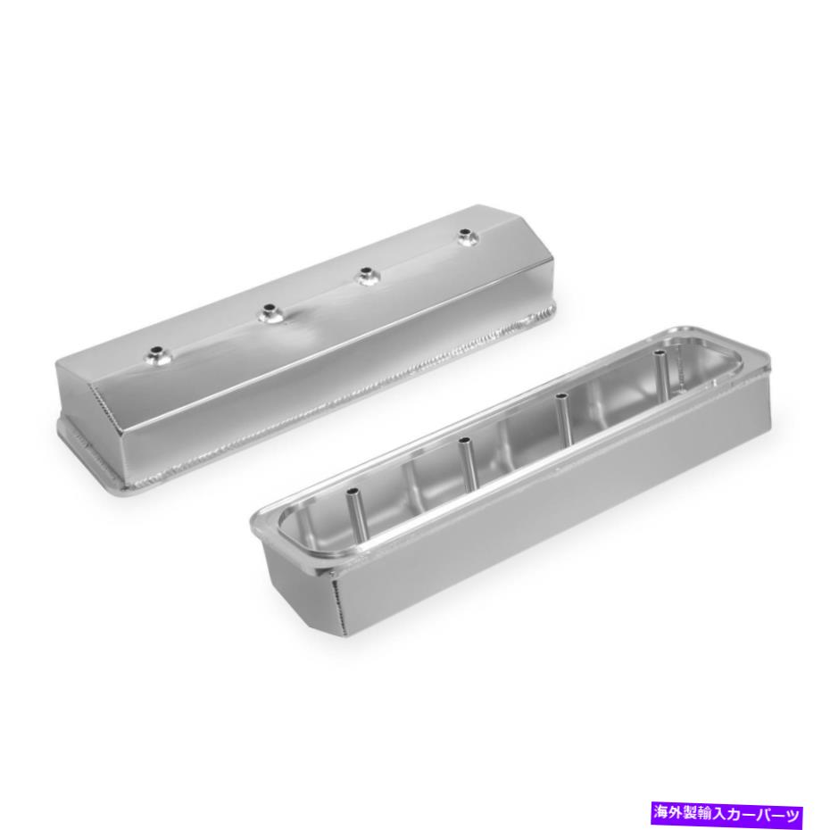 エンジンカバー ホリースナイパー890009製造されたバルブカバー、87-97 SBC、ナチュラル Holley Sniper 890009 Fabricated Valve Covers, 87-97 SBC, Natural【並行輸入品】