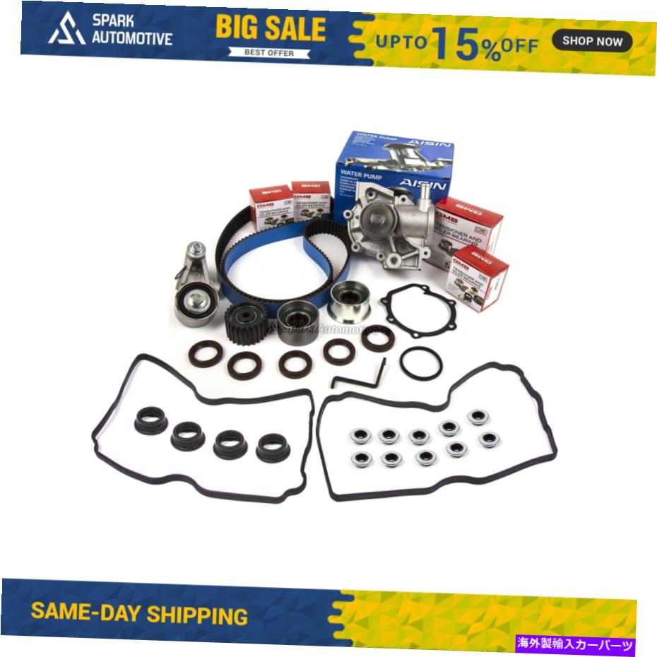 エンジンカバー タイミングベルトキットアイシンウォーターポンプフィットカバーガスケット99-05スバルSOHC EJ22 EJ25 Timing Belt Kit AISIN Water Pump Fit Cover Gasket 99-05 Subaru SOHC EJ22 EJ25【並行輸入品】