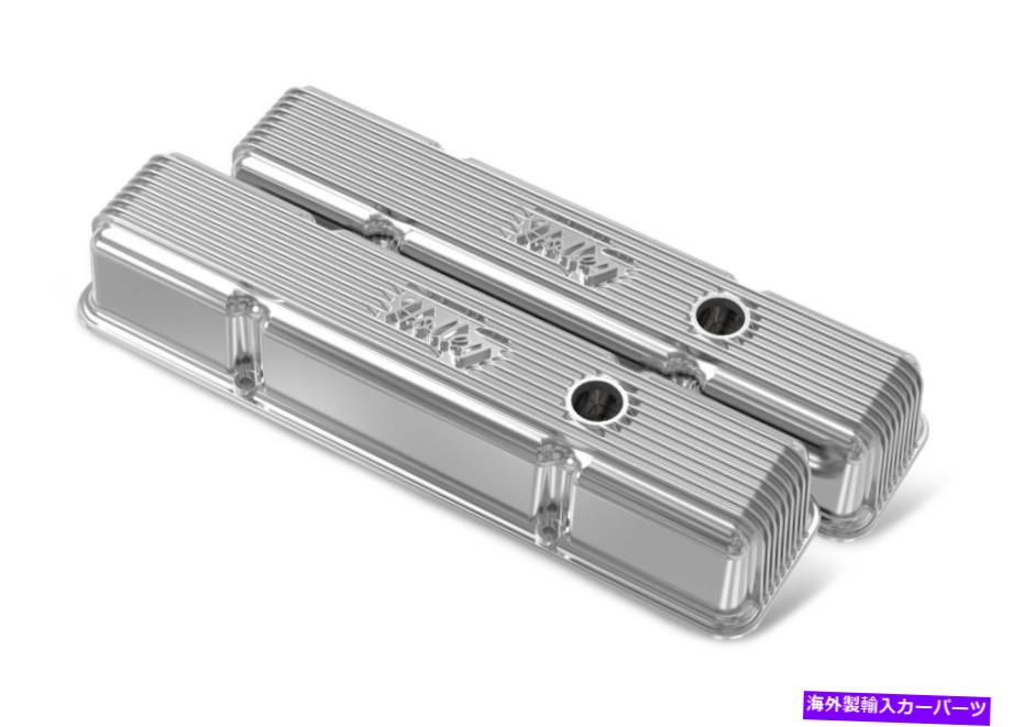 エンジンカバー SBCヴィンテージシリーズフィン付きバルブカバー - ポリッシュフィニッシュ-241-241 SBC Vintage Series Finned Valve Covers - Polished Finish - 241-241【並行輸入品】