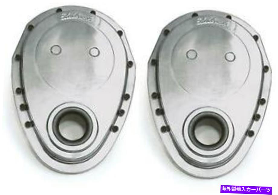 エンジンカバー Edelbrock4240小さなブロックで使用するタイミングカバーChevy Engine2パック Edelbrock 4240 Timing Cover For Use With Small Block Chevy Engine 2 PACK【並行輸入品】