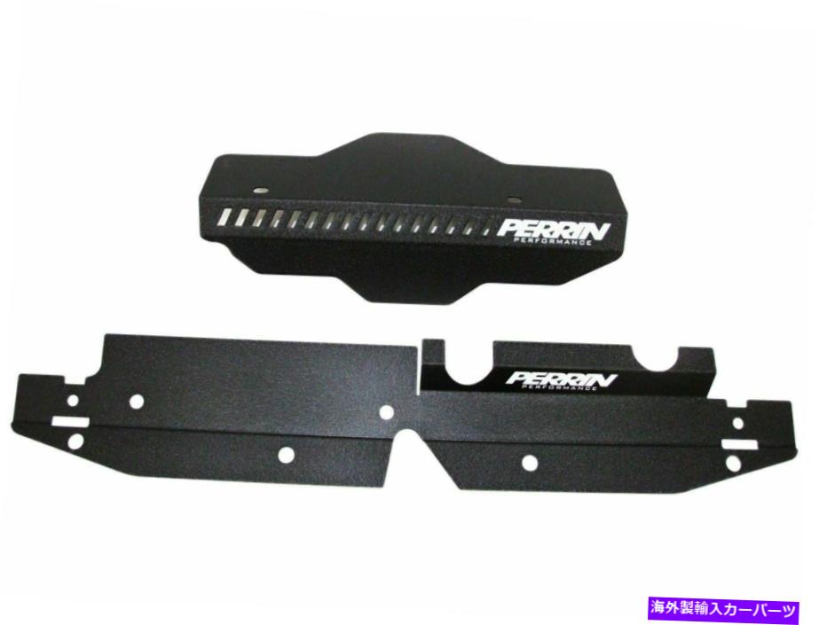 エンジンカバー 08-14 WRX＆STIのペリンアルミニウムラジエーターシュラウド＆プーリーベルトカバー（黒） Perrin Aluminum Radiator Shroud & Pulley Belt Cover for 08-14 WRX & STi (Black)【並行輸入品】 56,628円