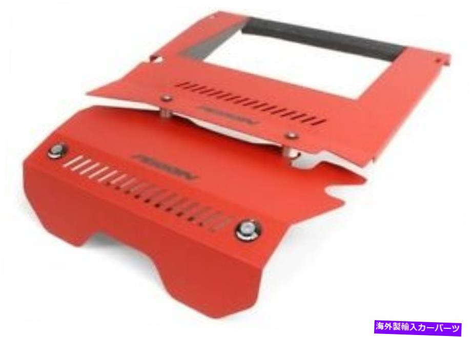 エンジンカバー 15-20スバルWRX（赤）のペリンターボインタークーラーシュラウド＆エンジンカバー Perrin Turbo Intercooler Shroud & Engine Cover for 15-20 Subaru WRX (Red)【並行輸入品】