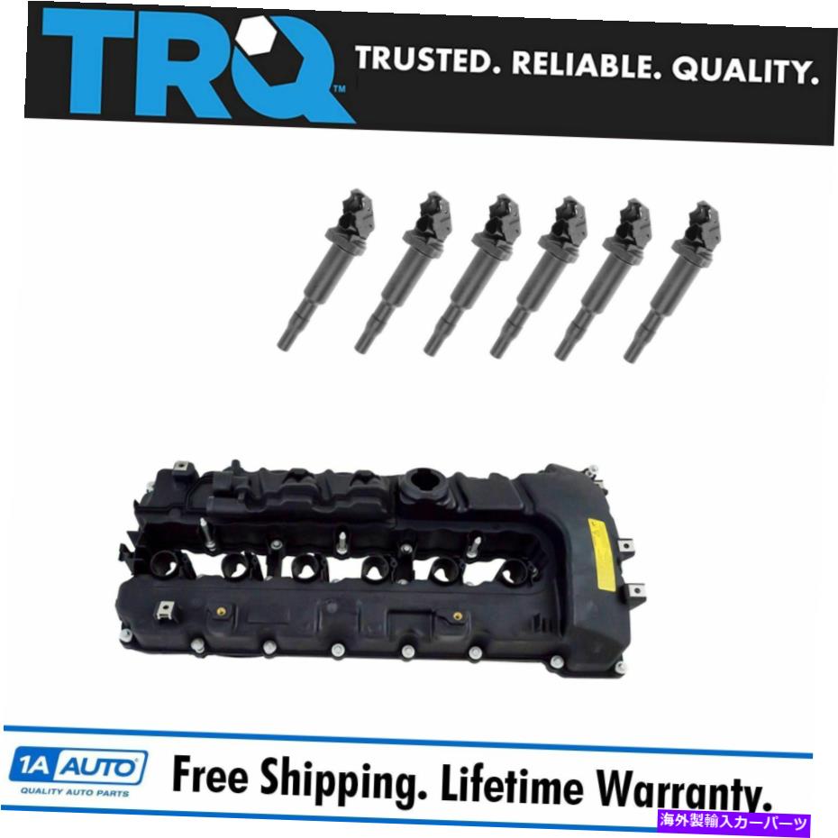 エンジンカバー TRQエンジンバルブカバーガスケットとイグニッションコイルキットBMW新しい TRQ Engine Valve Cover Gaskets & Ignition Coil Kit Set for BMW New【並行輸入品】