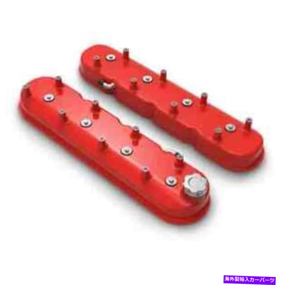 エンジンカバー Holley 241-113アルミニウムLSバルブは赤を覆っています Holley 241-113 Aluminum LS Valve Covers Red【並行輸入品】