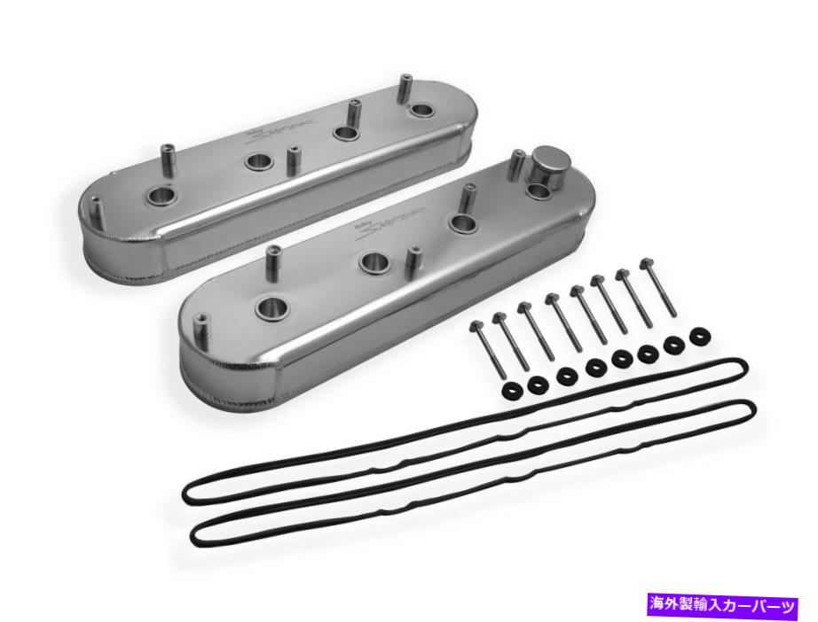 エンジンカバー Holley Performance 890014アルミニウムバルブカバーセット Holley Performance 890014 Aluminum Valve Cover Set【並行輸入品】